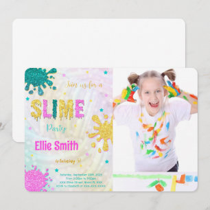 Invitation photo de slime