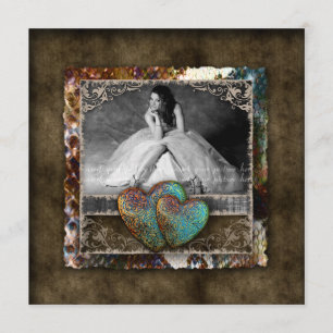 Invitation Photo de suède de cru du bonbon 16 à diplômé de