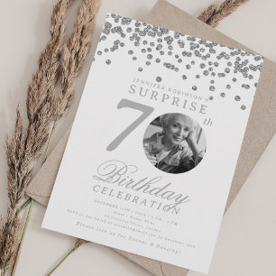 Invitation Photo de SURPRISE Fête d'anniversaire 70 ans Confe