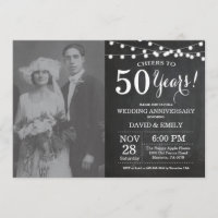 Photo de tableau noir pour 50e anniversaire de mar