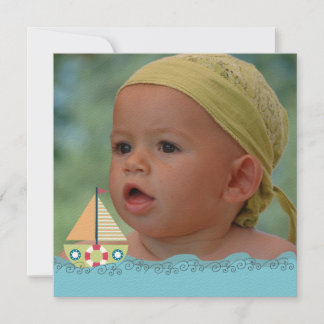Invitation photo des voiliers Boys Birthday Party