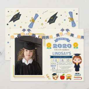 Invitation Photo d'inscription à l'école pour enfants