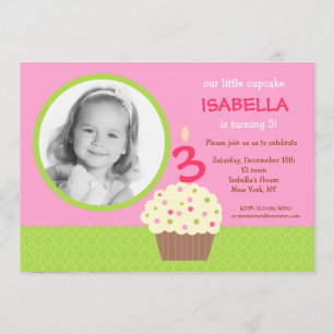 Invitation Photo d'invitations de fête d'anniversaire de
