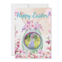 Photo d'oeuf vert de Pâques joyeux