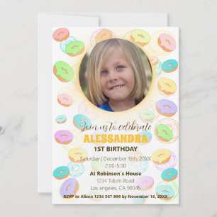 Invitation Photo Donuts