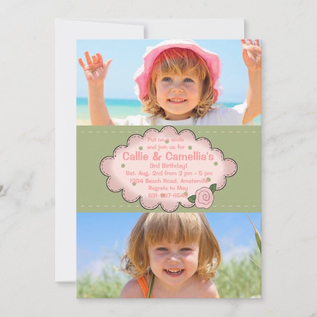 Invitation photo Double Sweet 2 (Devant)