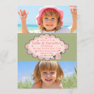 Invitation photo Double Sweet 2