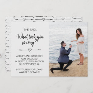 Invitation Photo Drôle Elle A Dit "Ce Qui A Pris Tant De Temp