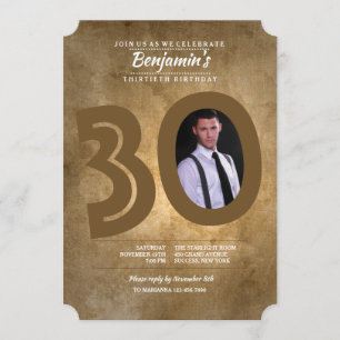 Invitation photo du 30e anniversaire