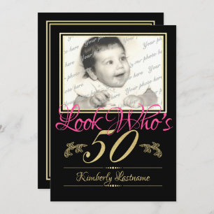 Invitation Photo du 50e anniversaire