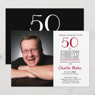 Invitation Photo du 50e anniversaire de la fête