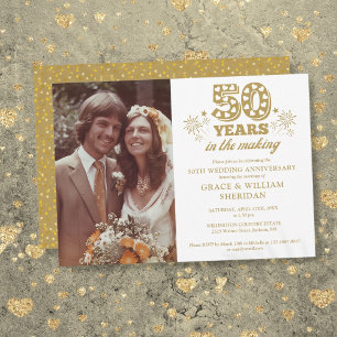 Invitation Photo du 50e anniversaire du Mariage