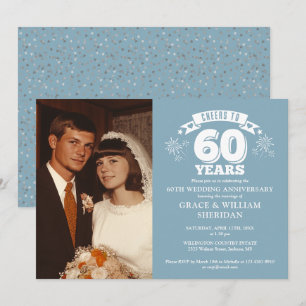 Invitation Photo du 60e anniversaire du Mariage