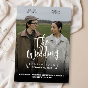 Invitation PHOTO DU FILM mariage POSTER DE LA ROMANCE MINIMAL