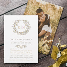 Photo du mariage de la couronne stylisée Harvest
