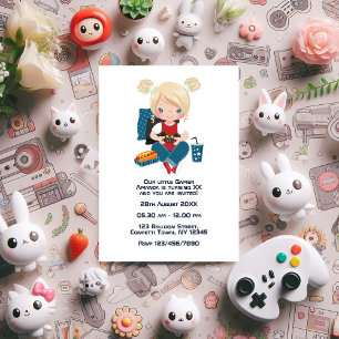 Invitation Photo du parti Anniversaire de enfant à thème de j