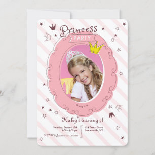 Invitation photo du Princess Party