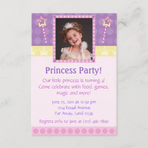 Invitation photo du Princess Party