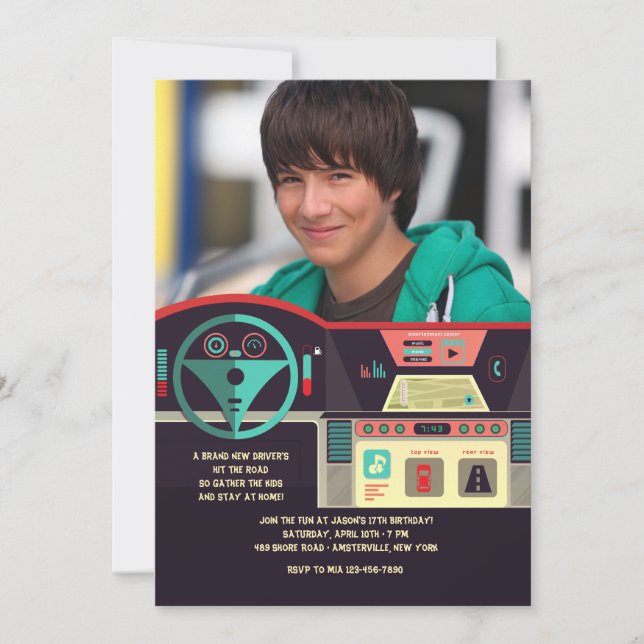 Invitation photo du tableau de bord (Devant)