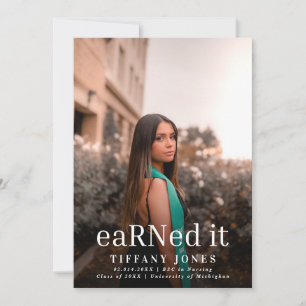 Invitation Photo d'un diplômé moderne RN Nurse Graduation Par