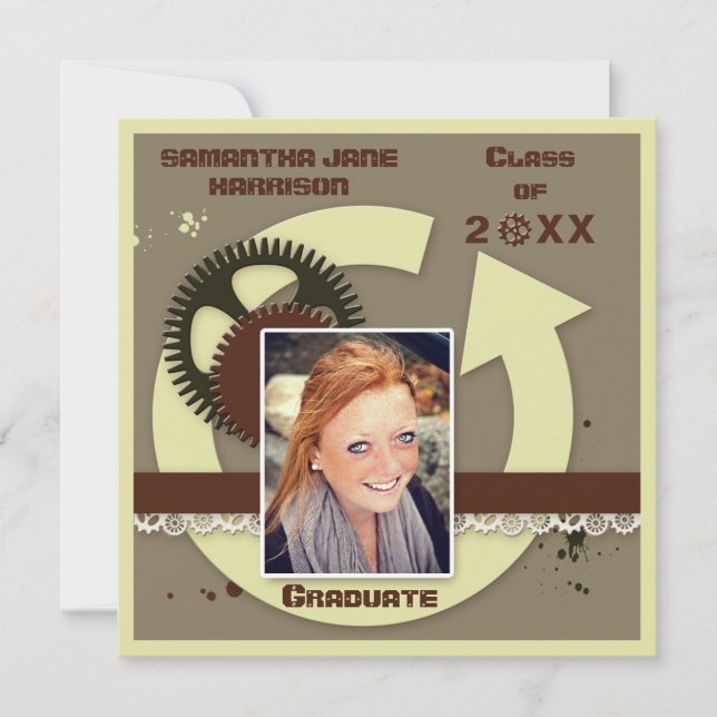 Invitation Photo d'un ingénieur ingénieur élégant (Devant)