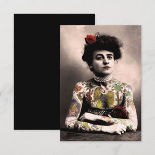 Invitation photo d'une artiste de tatouage