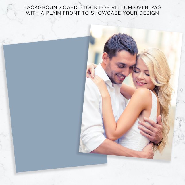 Invitation Photo Dusty Blue Arrière - plan Pour Revêtement De (Créateur téléchargé)