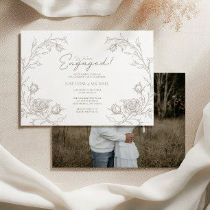 Invitation photo élégante et vintage pour une soir