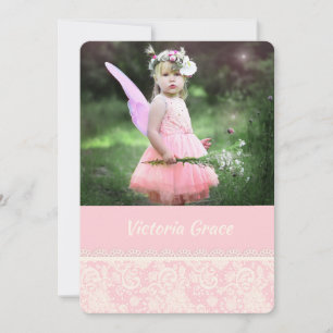 Invitation photo en dentelle