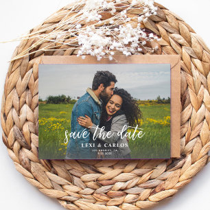 Invitation Photo et calligraphie 2A Lighter Horiz Enregistrer