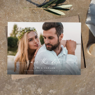 Invitation Photo et calligraphie 3 Mod Horiz V2 Enregistrer l