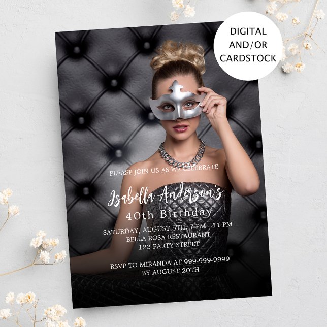 Invitation Photo fête d'anniversaire (Créateur téléchargé)