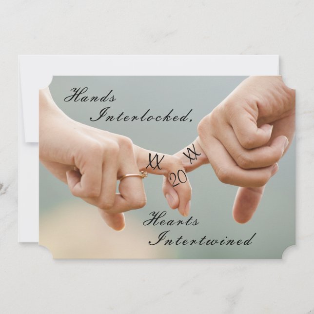 Invitation photo fiançailles (Devant)