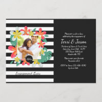Invitation Photo Fleurs de Frangipanier