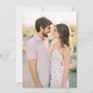 Invitation Photo Floral Rose Romantique