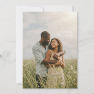 Invitation Photo Floral Vert Romantique