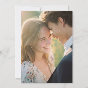 Invitation Photo Florale Pastel Romantique