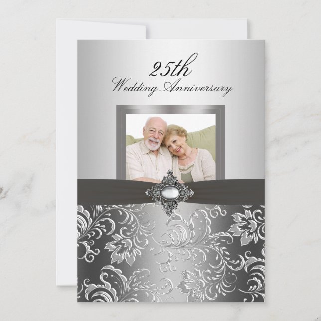 Invitation Photo Florale Tourbillonnante pour 50 a (Devant)