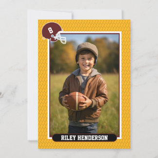 Invitation Photo Football Party Anniversaire