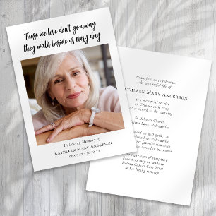 Invitation Photo Funéraire Célébration de la vie