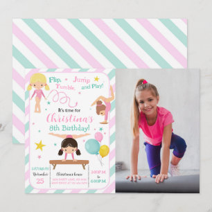 Invitation Photo Girl Gymnastique