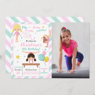 Invitation Photo Girl Gymnastique