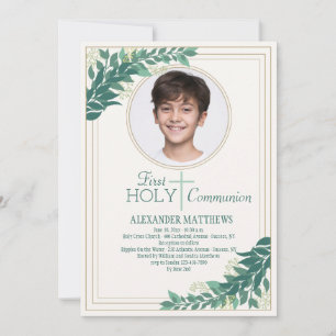 Invitation Photo gracieuse Religieuse