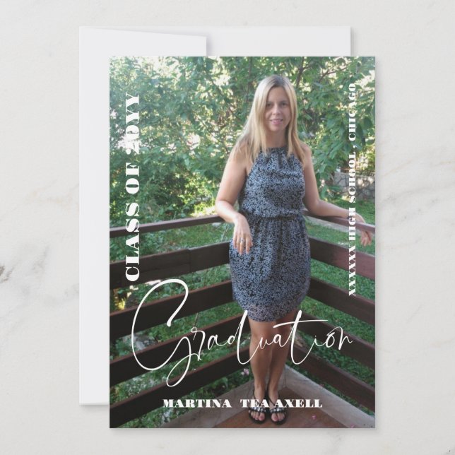 Invitation  Photo Graduation Announcement  (Devant)