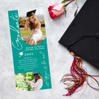 Photo Graduation Party Moderne Élégant Script