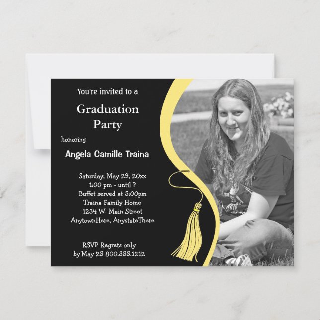 Invitation photo horizontale pour un diplôme en ja (Devant)