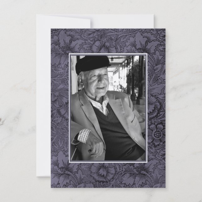 Invitation Photo In Love Memory Memoriam Death Notice (Devant)