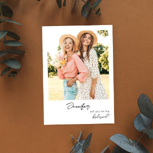 Invitation Photo instantanée Be My Proposition V2 Écriture ma