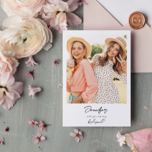 Invitation Photo instantanée Be My Proposition V3 Écriture ma