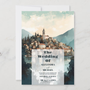 Invitation Photo Italie Lac de Côme Destination Mariage